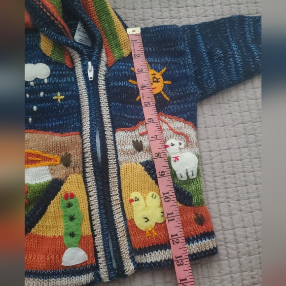 Native Creation Peruvian Wool Kids Cardigan. - Picture 14 of 14